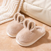 chaussons moelleux style lapin