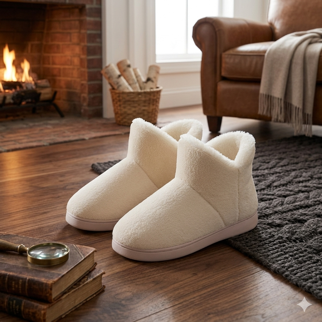 chaussons pilou femme doux et confortables