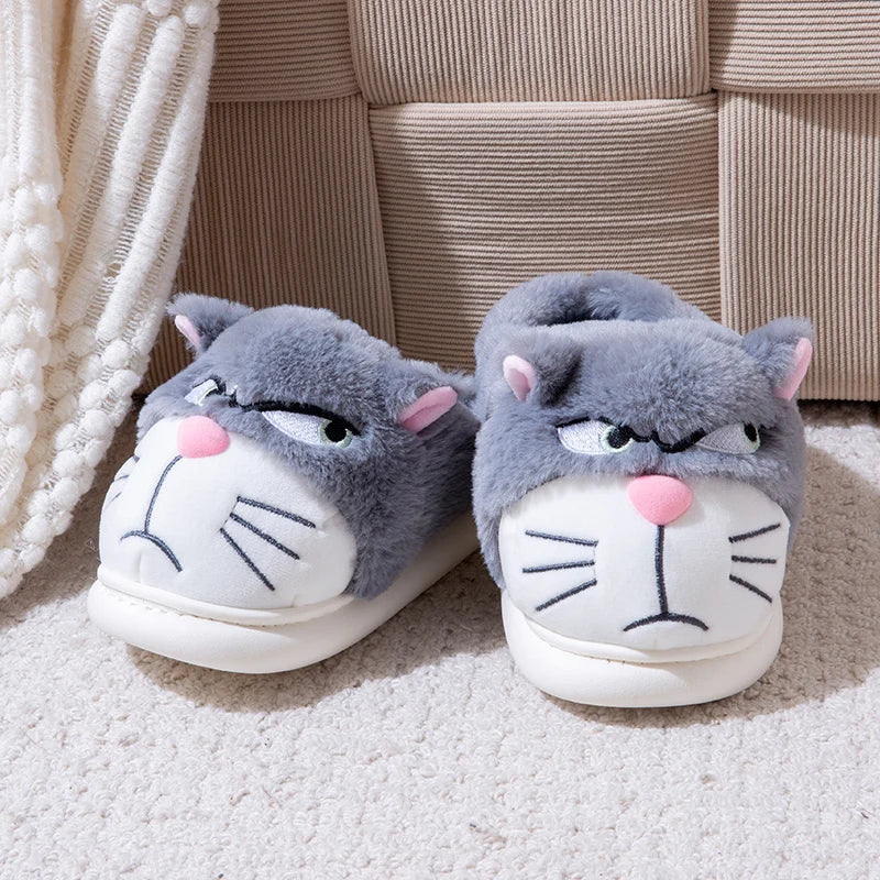 chaussons pilou pilou animaux chat