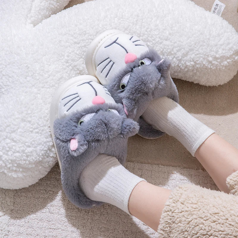 chaussons pilou pilou femme chat
