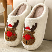 chaussons pilou pilou magie de Noël cerf