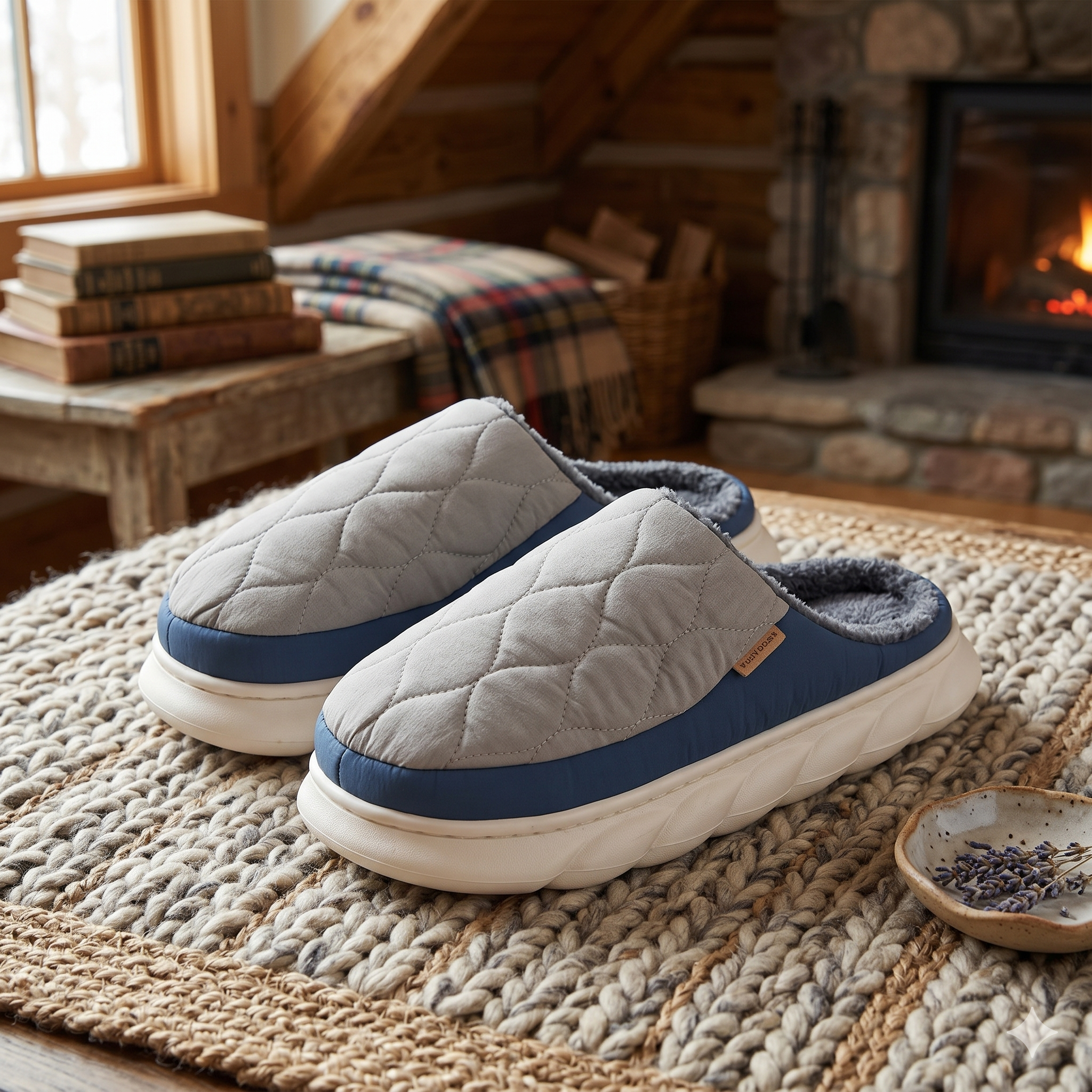 chaussons pilou pilou moelleux confort maison
