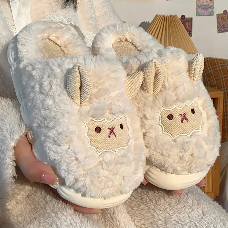 chaussons pilou pilou mouton avec semelle confortable