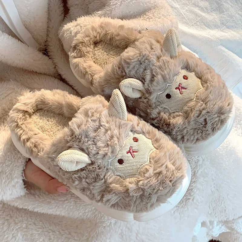 chaussons pilou pilou petit mouton couleur café