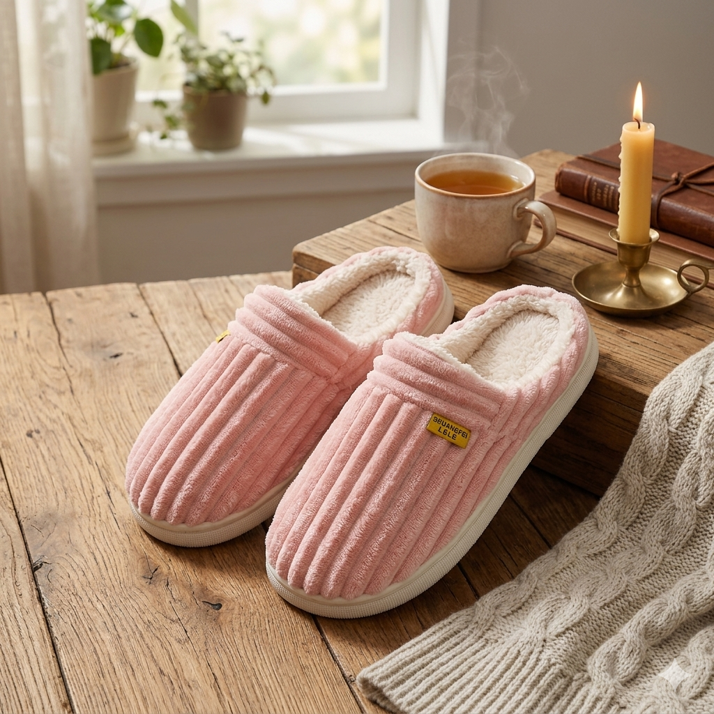 chaussons polaires chauds et confortables