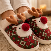 chaussons renne de Noël