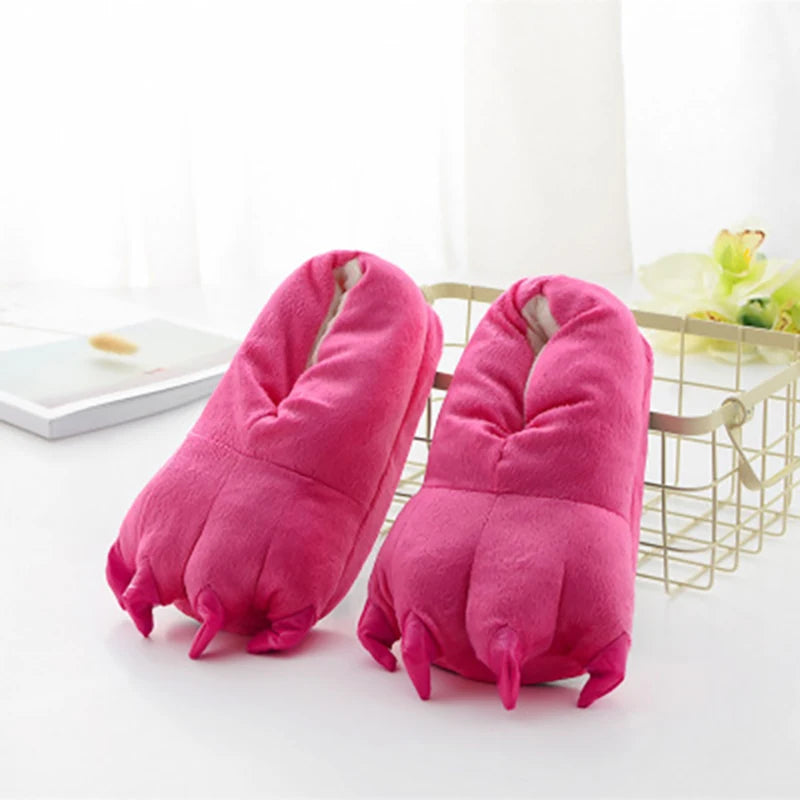 chaussons rose léopard