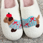 chaussons teckel douillets