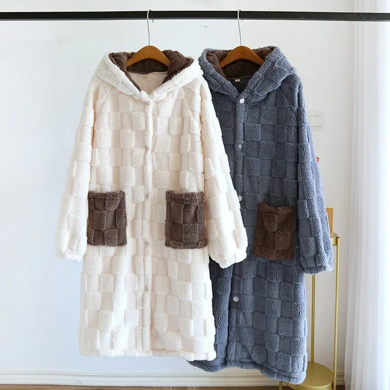 chemise de nuit chaude pilou pilou douce et moelleuse