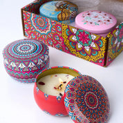coffret 4 bougies parfumées décoration maison