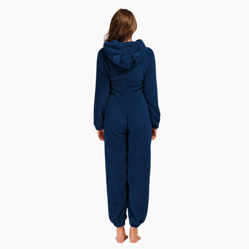 Combinaison cocooning bleu marine pour femme