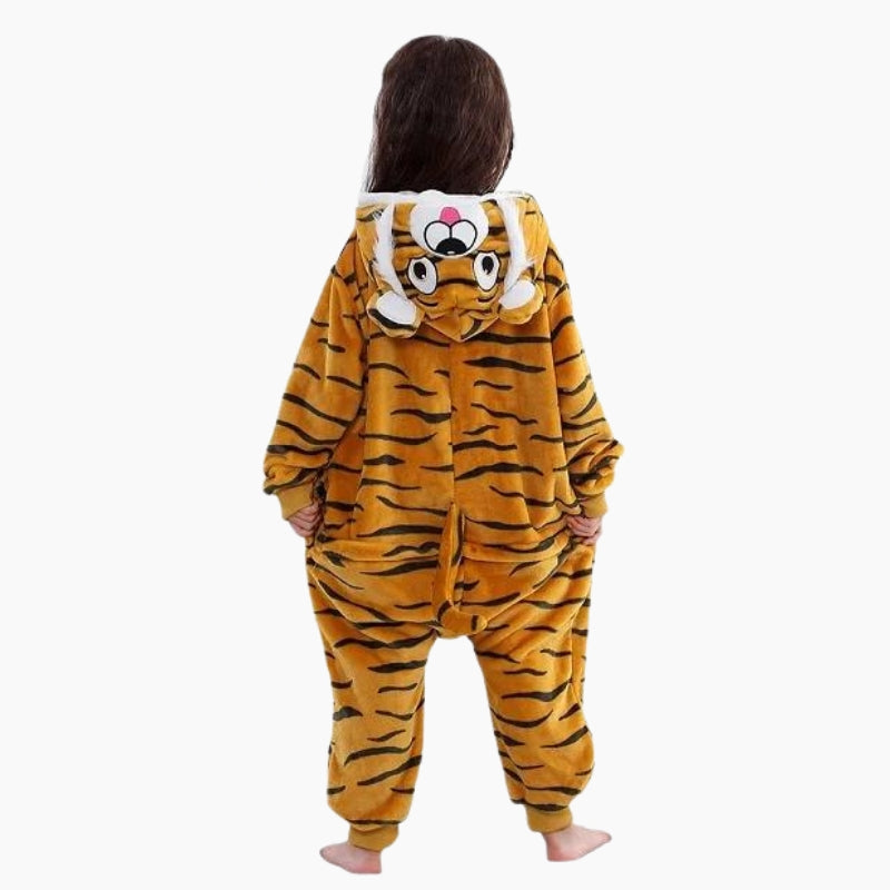 Combinaison style tigre en matière Pilou Pilou pour fille
