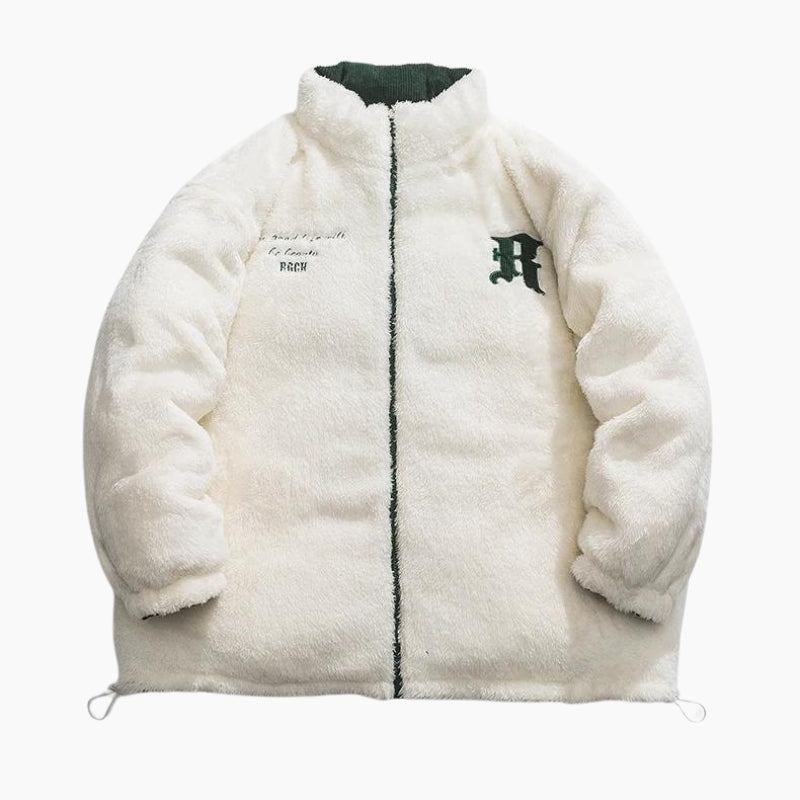 Doudoune réversible homme Pilou Pilou blanche et verte