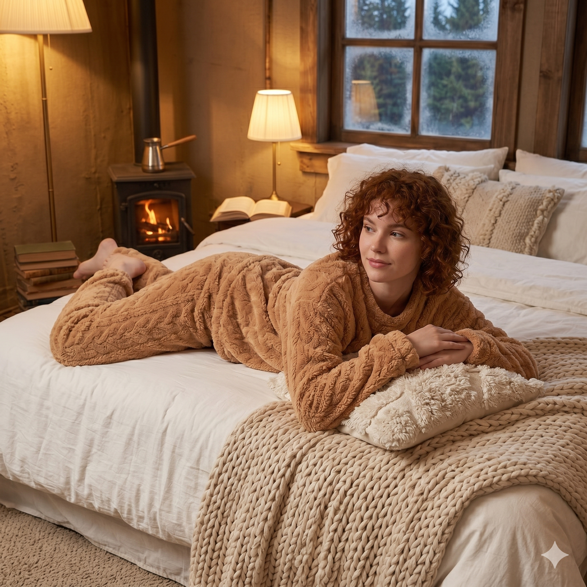 ensemble pyjama femme pilou pilou marron confortable