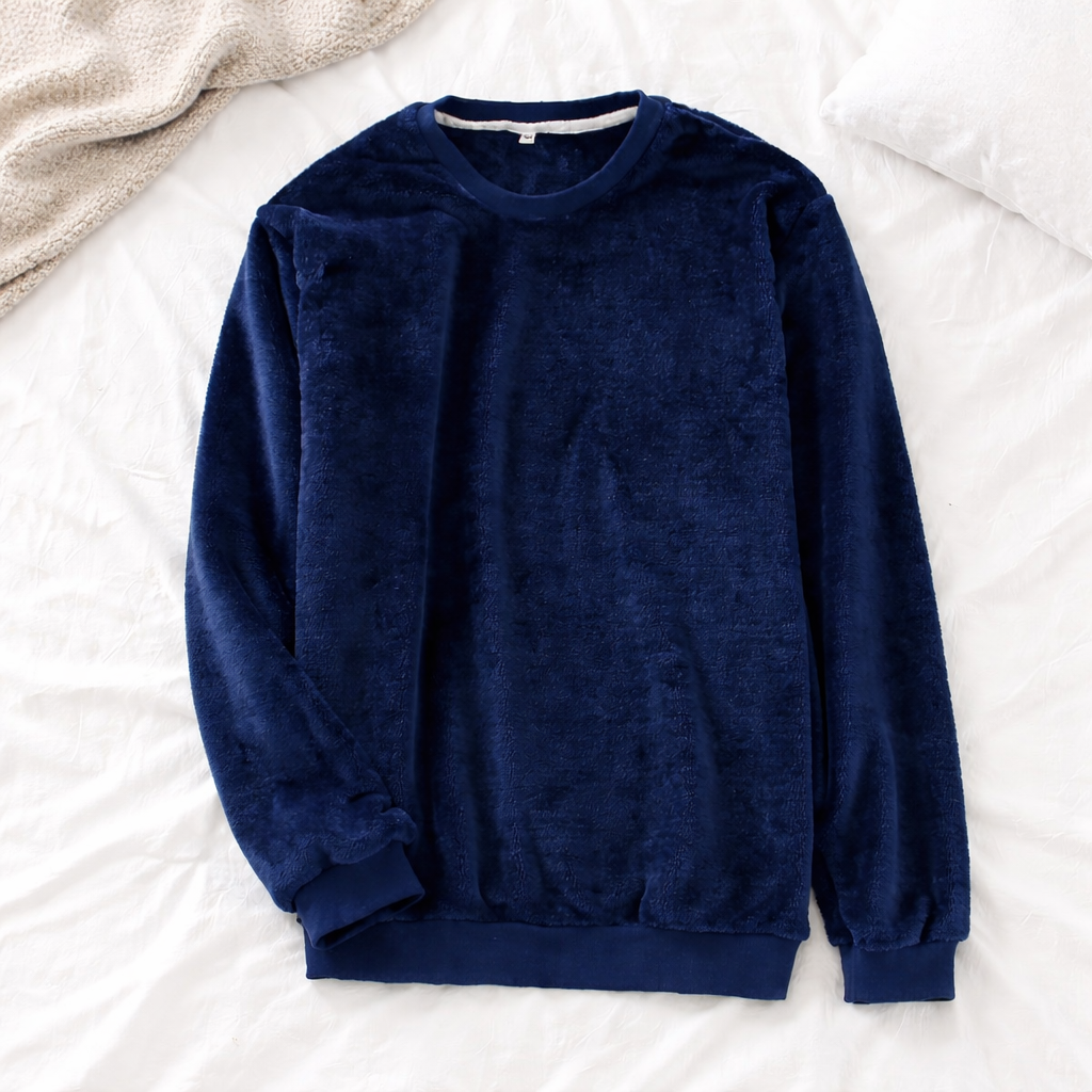haut de pyjama homme pilou bleu marine