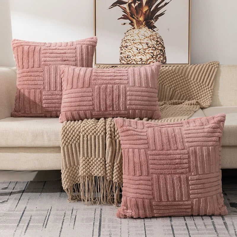 Housse de coussin moelleuse