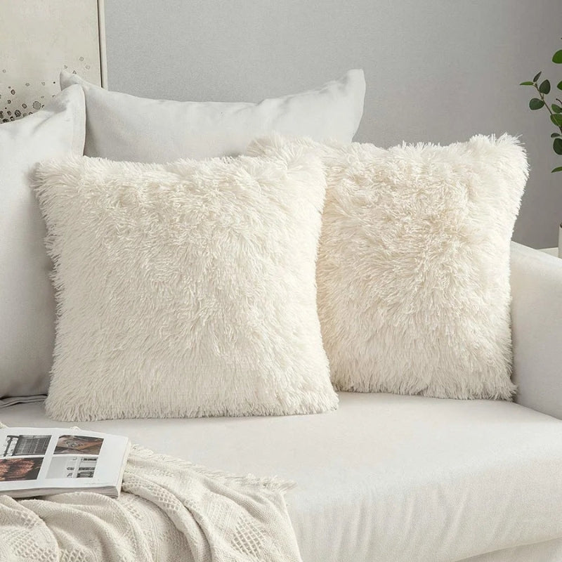 Housse de coussin moumoute
