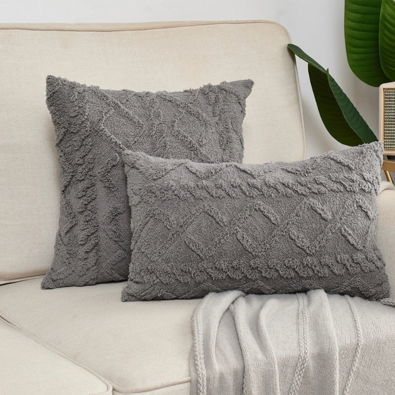 Housse de coussin Pilou Pilou grise
