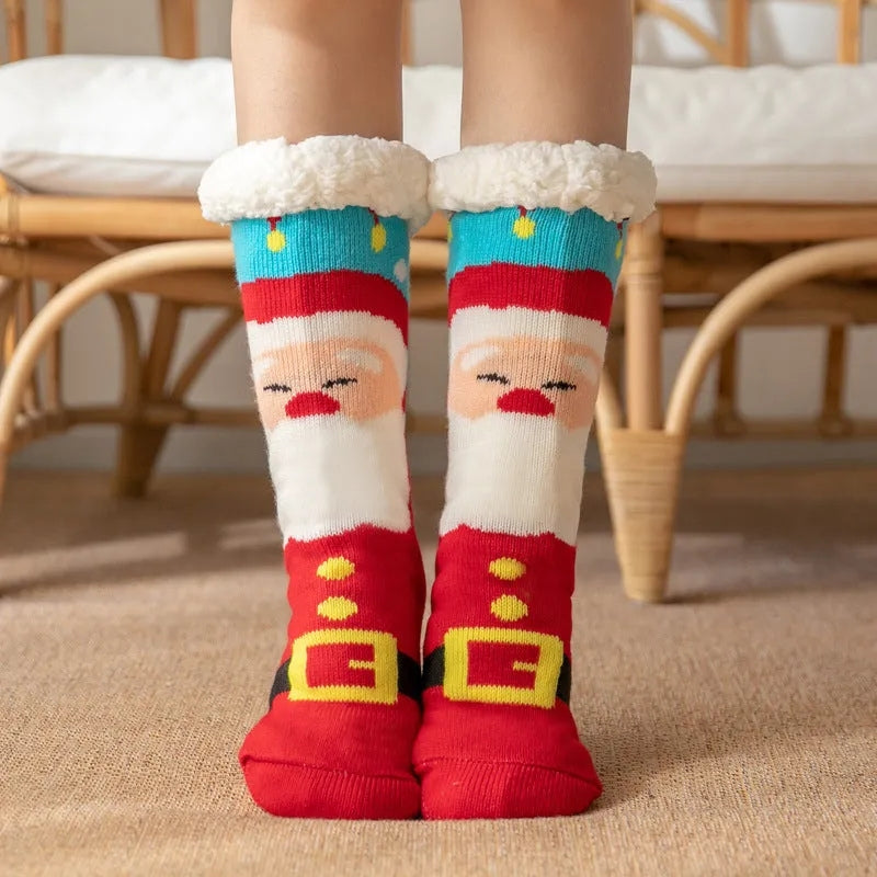 Chaussettes Pilou Pilou Noël rouges