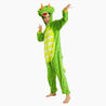 Combi pyjama verte style dinosaure en matière Pilou Pilou