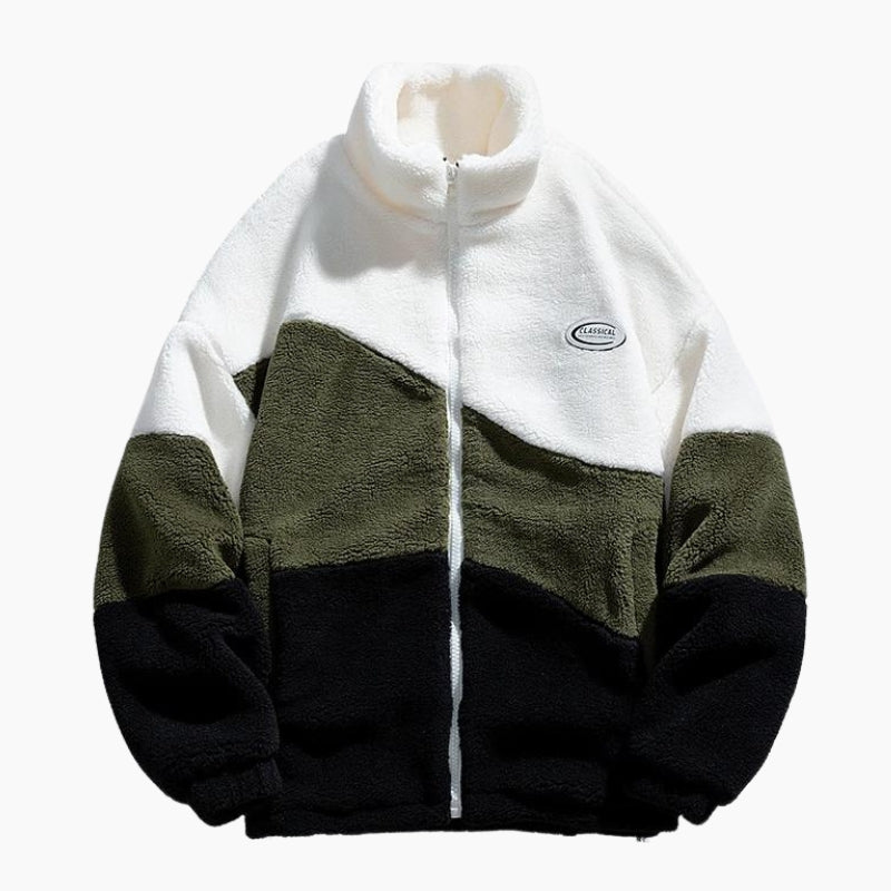 Manteau doublé polaire femme
