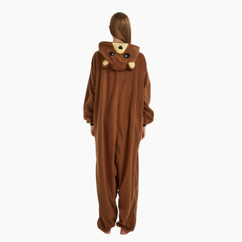 combinaison ours femme, pyjama combinaison ours