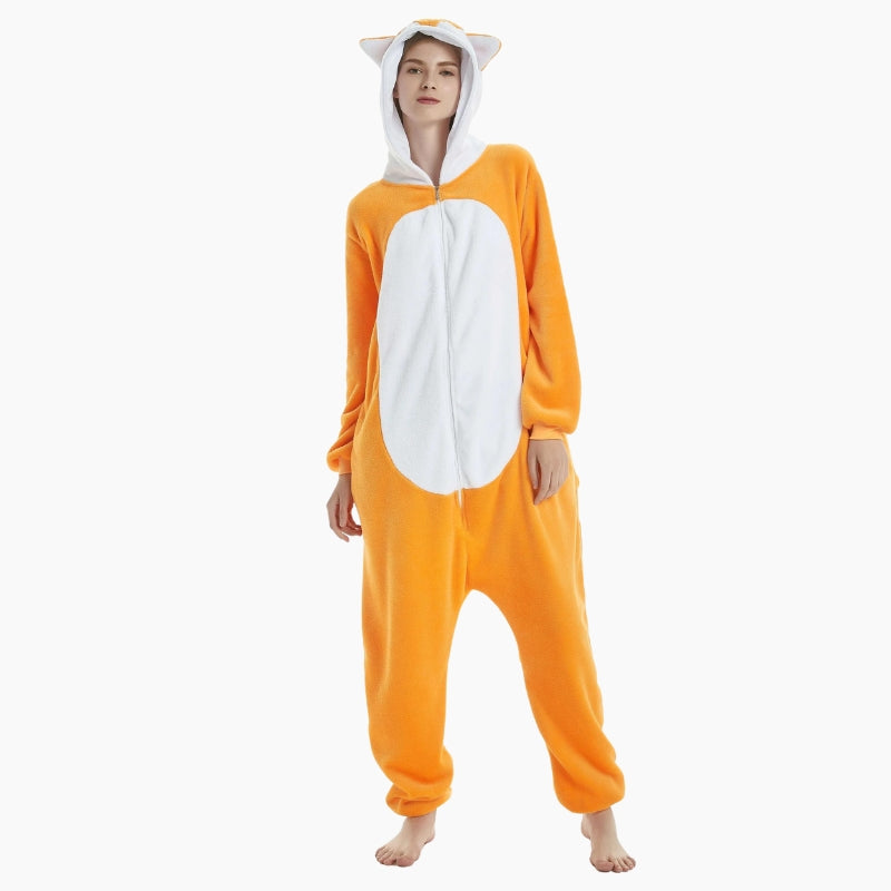 Pilou Pilou renard, combinaison pyjama femme renard, pyjama combinaison renard, combinaison renard kiabi