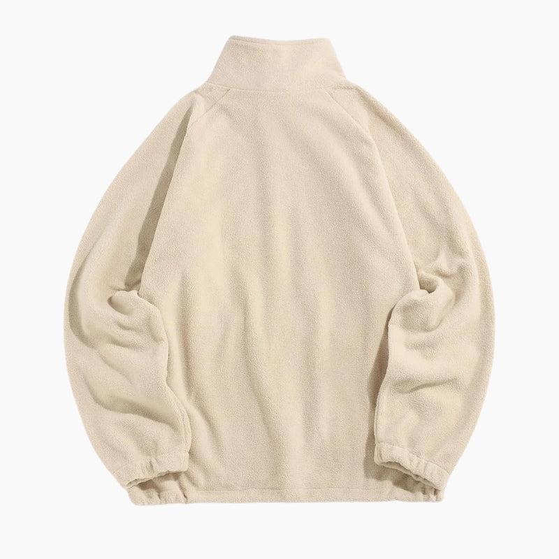 Pull douillet de couleur beige pour femme