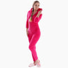 Pyjama combinaison de couleur rose en Pilou Pilou pour femme