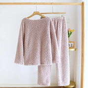 Pyjama mauve très confortable en Pilou Pilou pour femme