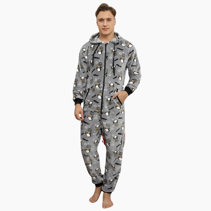 combinaison grenouillère polaire homme, pyjama grenouillere homme polaire, grenouillere polaire homme