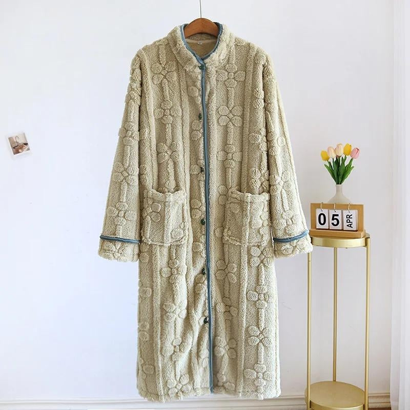 Robe de chambre moumoute, robe de chambre femme moumoute