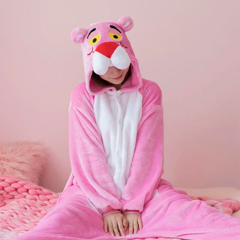 kigurumi léopard rose tenue détente
