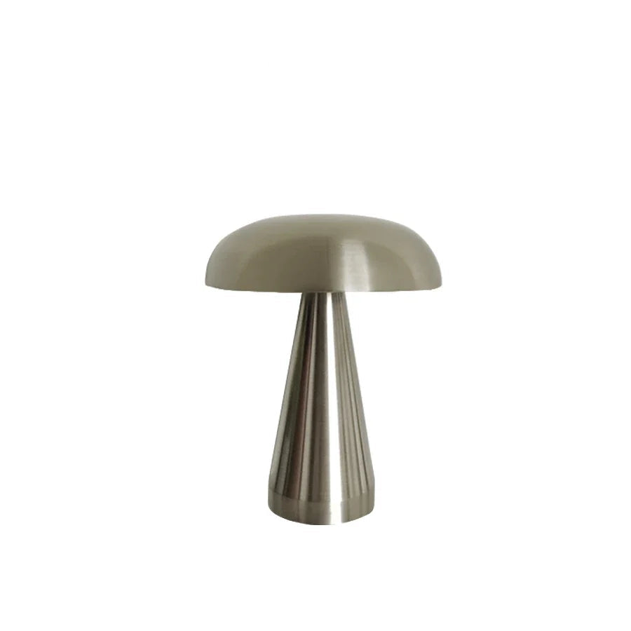 lampe champignon élégance argentée