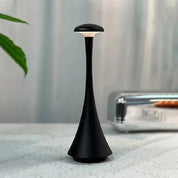 lampe flamme douce noire