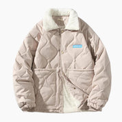 Manteau col en fourrure homme