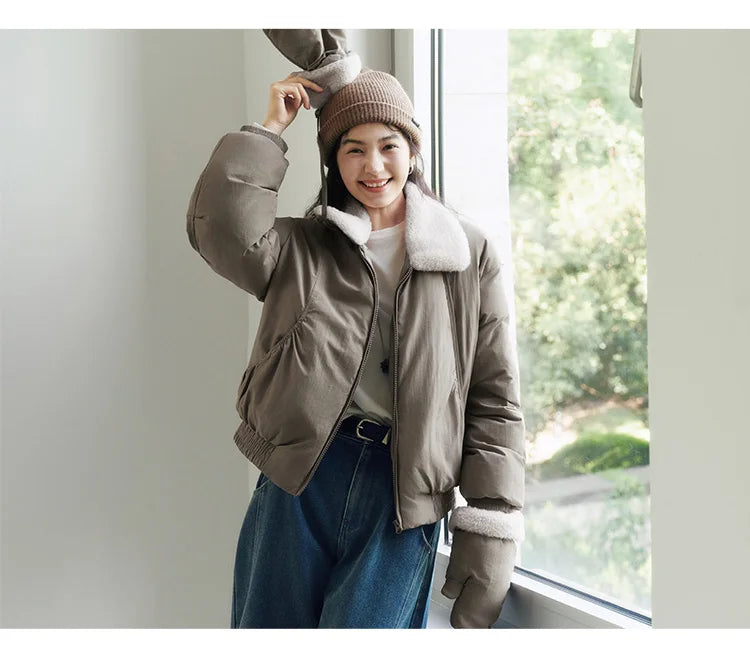 manteau polaire femme look vintage rétro stylé