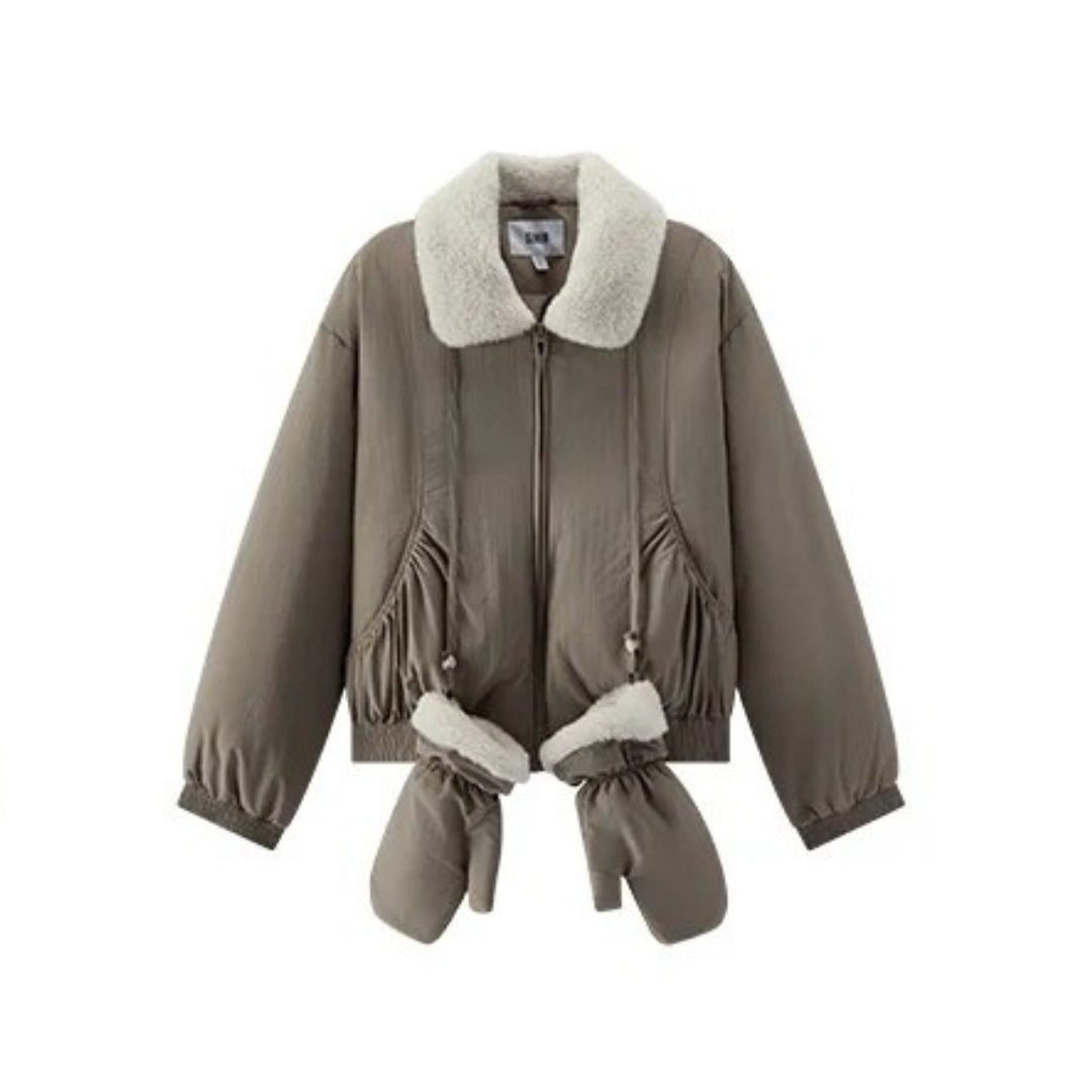 manteau polaire femme rétro cosy hiver