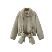 manteau polaire femme rétro doux et chaud pour l’hiver