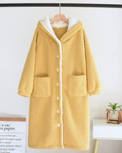 Peignoir style microfibre en matière Pilou Pilou pour femme