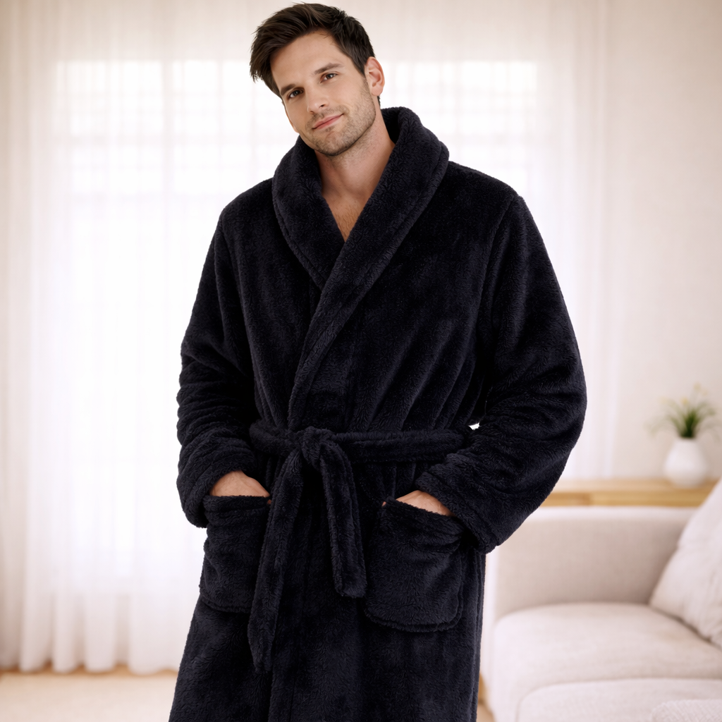 peignoir homme chaud hiver pilou