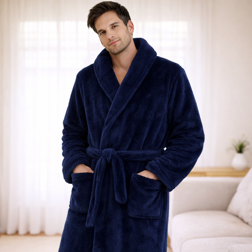 peignoir homme chaud hiver pilou