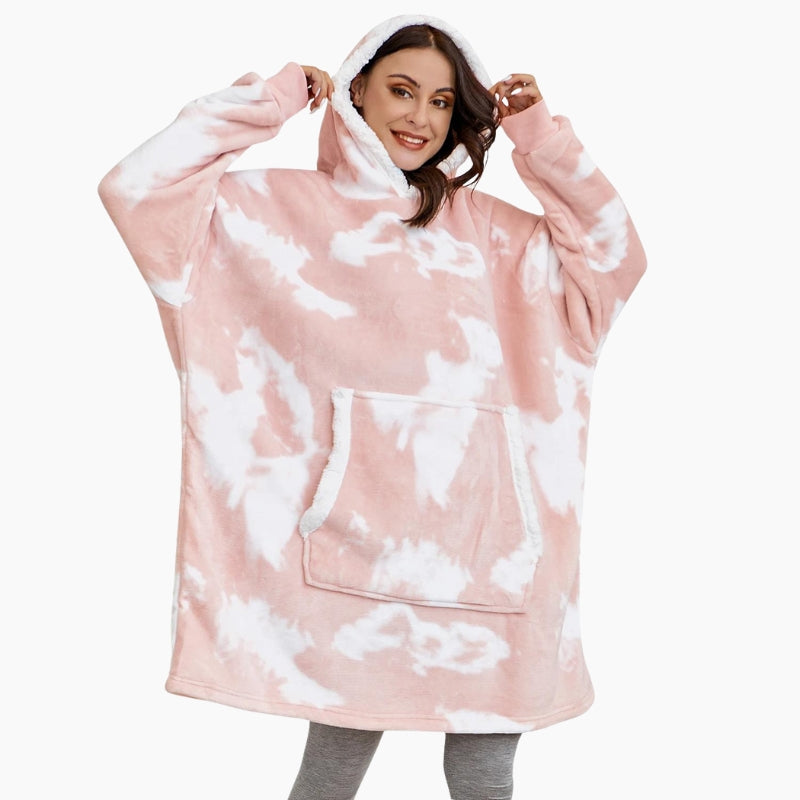 Plaid à manches rose Pilou Pilou, plaid avec manches gifi, plaid avec manche gifi, plaid à manches gifi, plaid à manches ikea