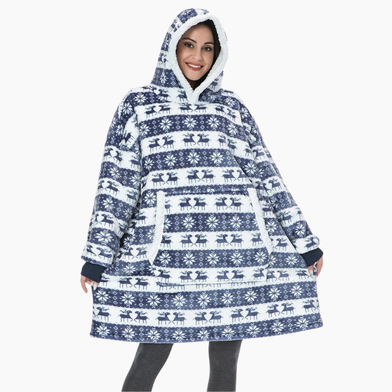 Pull plaid Noël bleu Pilou Pilou, pull plaid enfant centrakor, pull plaid femme primark