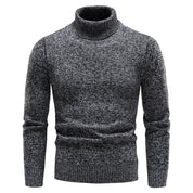 pull col roulé homme gris