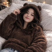 pull pilou pilou femme lapin doux et chaud