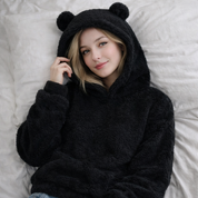 pull pilou pilou oreilles lapin doux et chaud capuche oreilles lapin
