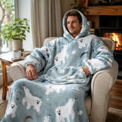 pull plaid cocooning pilou pilou ours polaire