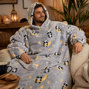 pull plaid pilou pilou gris panda