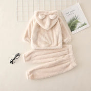 Pyjama couleur crème en Pilou Pilou pour bébé